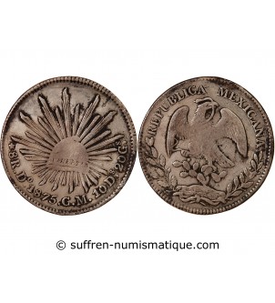 MEXIQUE - 8 REALES ARGENT 1875 Do CM