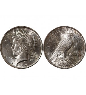 USA - PEACE DOLLAR ARGENT 1922 PHILADELPHIE 2
