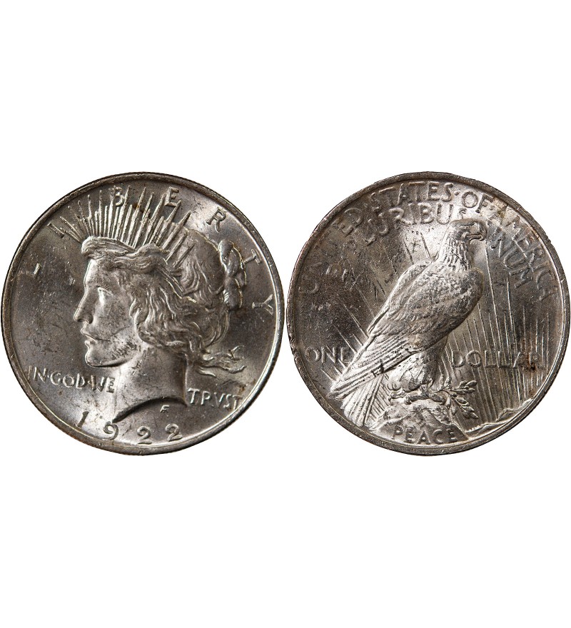 USA - PEACE DOLLAR ARGENT 1922 PHILADELPHIE