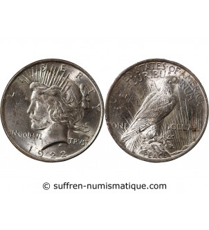 USA - PEACE DOLLAR ARGENT 1922 PHILADELPHIE