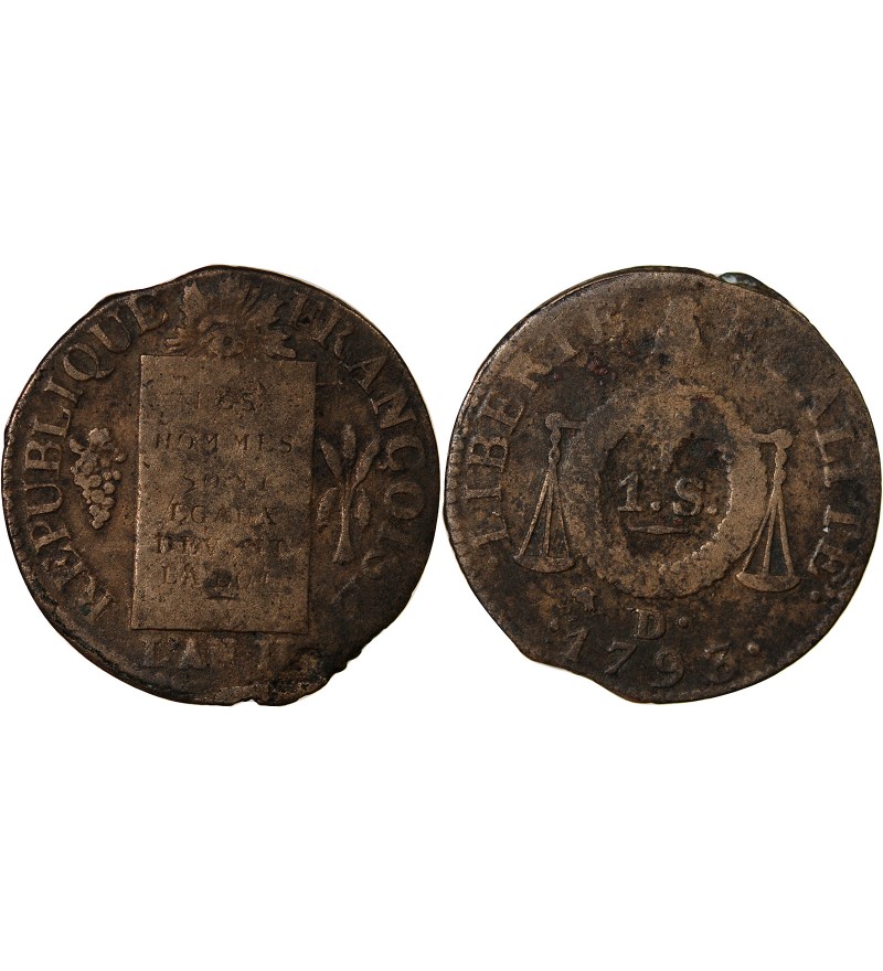 REVOLUTION FRANCAISE, CONVENTION - SOL AUX BALANCES 1793 D. DIJON