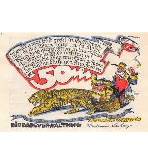 ALLEMAGNE, WUSTROW - 50 PFENNIG 1922