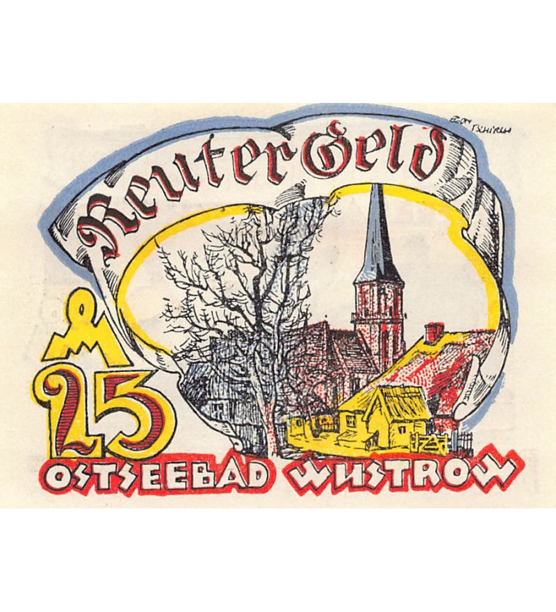 ALLEMAGNE, WUSTROW - 25 PFENNIG 1922