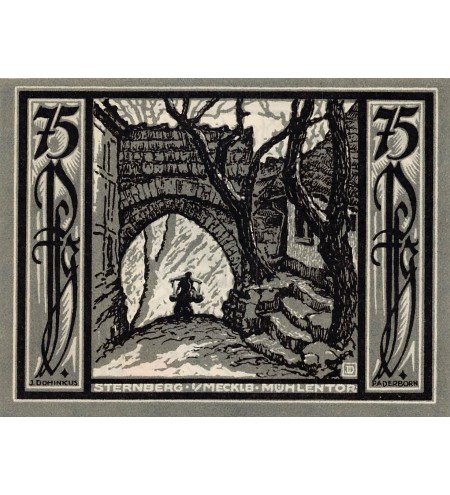 ALLEMAGNE, STERNBERG - 75 PFENNIG 1922