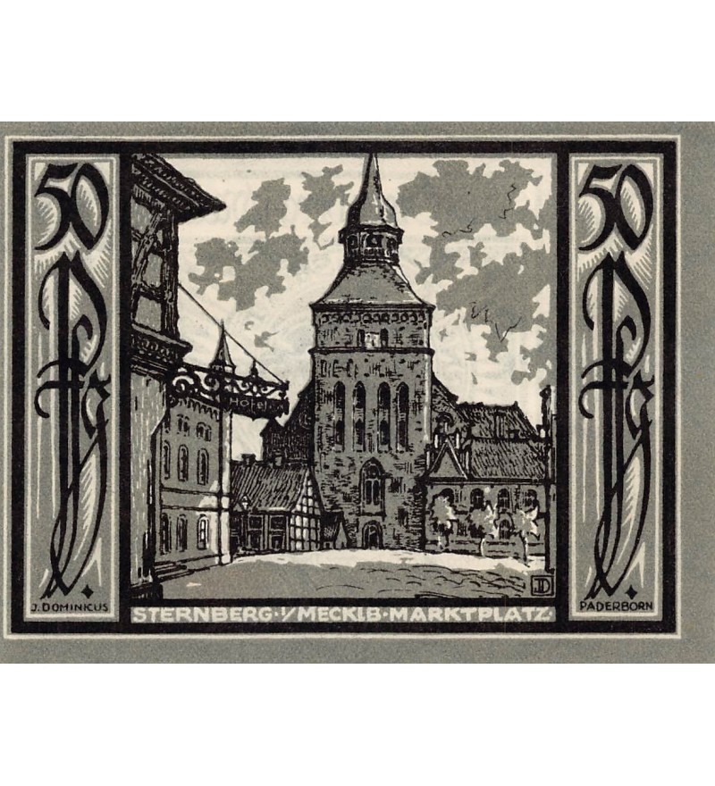 ALLEMAGNE, STERNBERG - 50 PFENNIG 1922