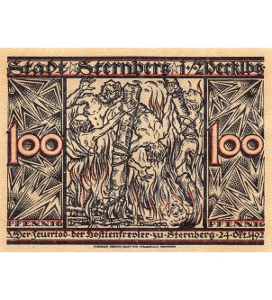 ALLEMAGNE, STERNBERG - 100 PFENNIG 1922 2