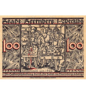 ALLEMAGNE, STERNBERG - 100 PFENNIG 1922 2