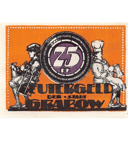 ALLEMAGNE, GRABOW - 25 PFENNIG 1921