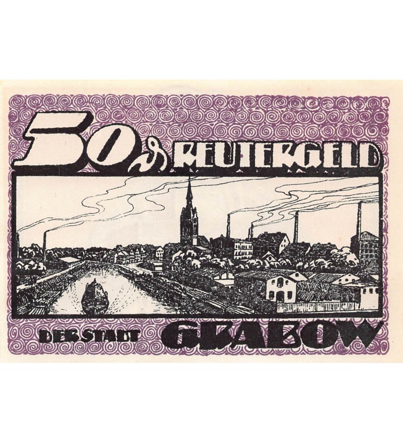 ALLEMAGNE, GRABOW - 50 PFENNIG 1921