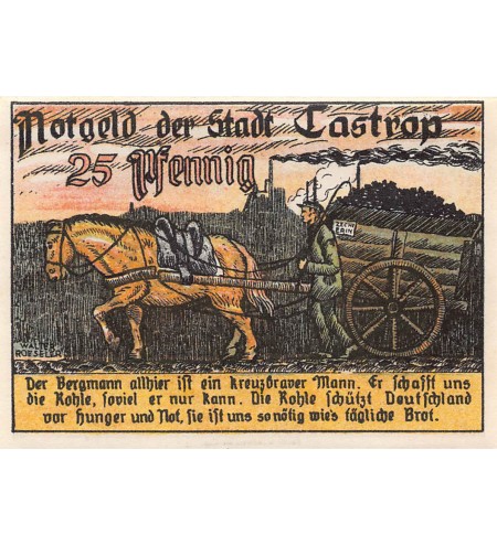 ALLEMAGNE, CASTROP - 25 PFENNIG 1921