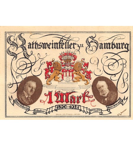 ALLEMAGNE, HAMBURG - 1 MARK 1921