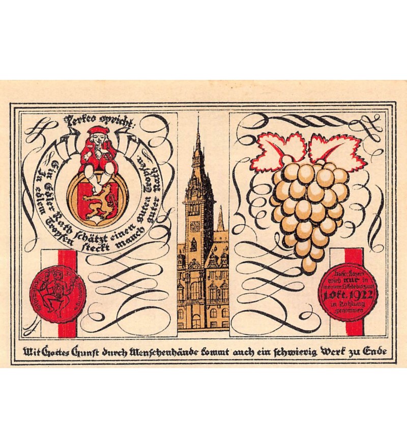 ALLEMAGNE, HAMBURG - 1 MARK 1921