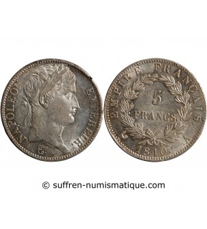5 FRANCS NAPOLEON I  1810 A PARIS