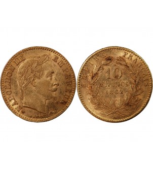 NAPOLEON III - 10 FRANCS OR 1862 A PARIS 2