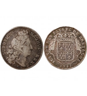 ETATS DE BRETAGNE, LOUIS XVI – JETON ARGENT 1713 DINAN Daniel 69 2