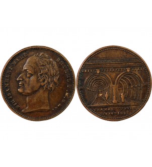 GRANDE-BRETAGNE, ISAMBART MARC BRUNEL - JETON LAITON 1843 - TUNNEL SOUS LA TAMISE 2