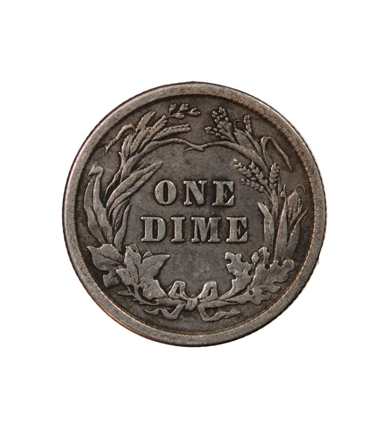 USA - 10 CENTS ARGENT "Barber Dime" 1914 PHILADELPHIE