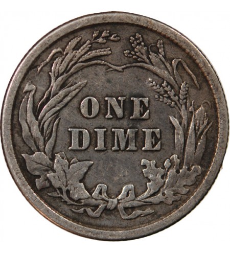 USA - 10 CENTS ARGENT "Barber Dime" 1914 PHILADELPHIE