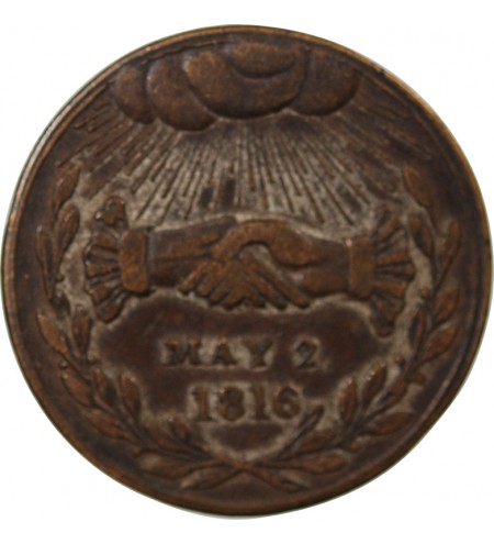 MARIAGE DE LEOPOLD, PRINCE DE COBOURG - JETON CUIVRE 1816