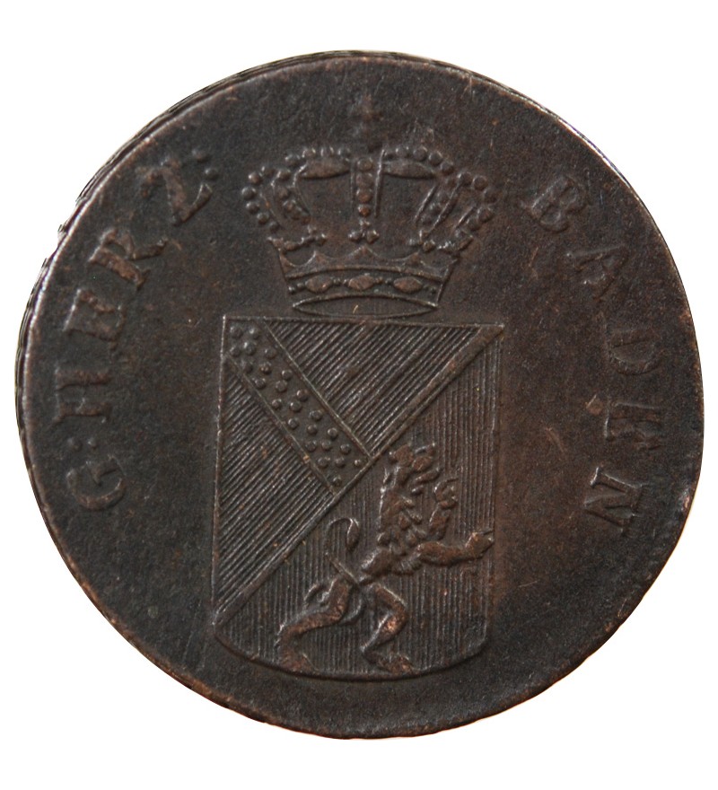 ALLEMAGNE, BADE, KARL LUDWIG FRIEDRICH - 1 KREUTZER 1813
