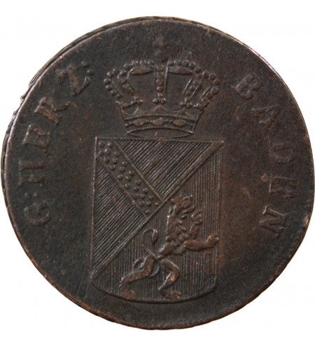 ALLEMAGNE, BADE, KARL LUDWIG FRIEDRICH - 1 KREUTZER 1813