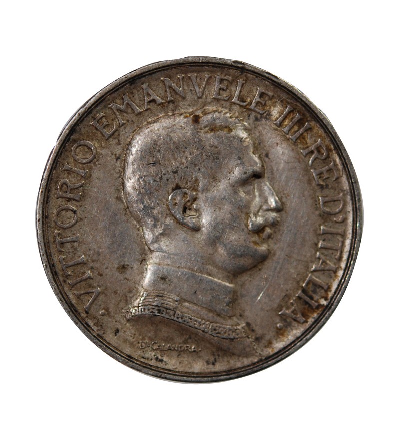 ITALIE, VICTOR-EMMANUEL III - 1 LIRE ARGENT 1917 R ROME