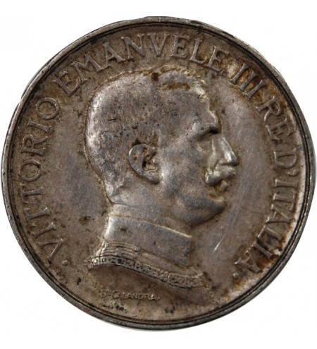 ITALIE, VICTOR-EMMANUEL III - 1 LIRE ARGENT 1917 R ROME