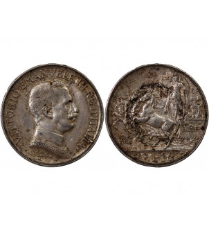 ITALIE, VICTOR-EMMANUEL III - 1 LIRE ARGENT 1917 R ROME 2