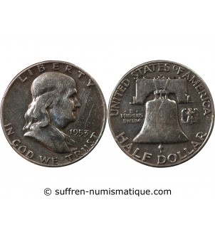 USA, BENJAMIN FRANKLIN - 1/2 DOLLAR ARGENT 1953 DENVER