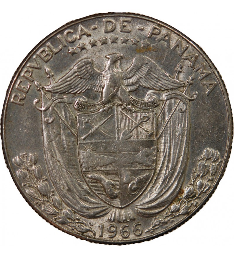 PANAMA - 1/2 BALBOA ARGENT 1962
