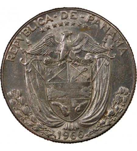 PANAMA - 1/2 BALBOA ARGENT 1962