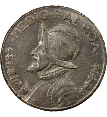 PANAMA - 1/2 BALBOA ARGENT 1962