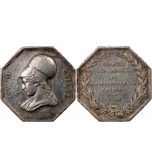 NOTAIRES, LES ANDELYS – JETON ARGENT sans poinçon 2