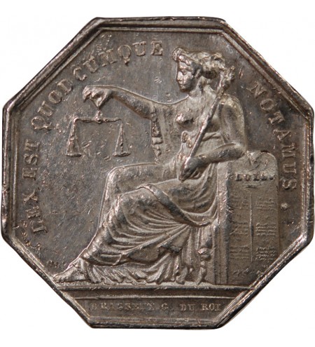 NOTAIRES, BERNAY – JETON ARGENT poinçon Abeille (1845-1860)