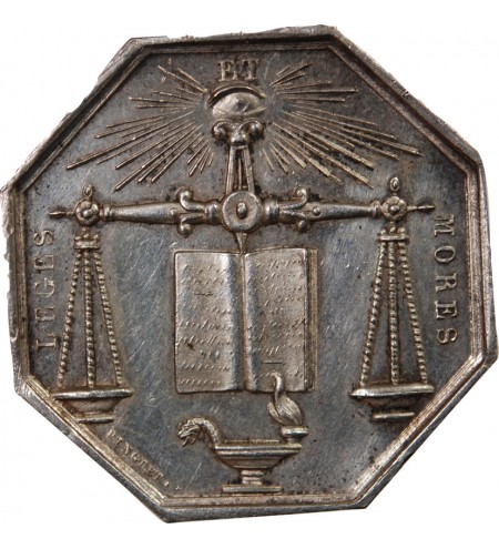 NOTAIRES, NOGENT-SUR-SEINE – JETON ARGENT poinçon Main (1845-1860)