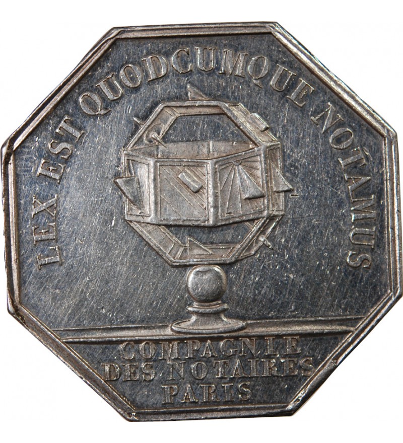 NOTAIRES, PARIS, LOUIS-PHILIPPE Ier – JETON ARGENT poinçon Lampe (1832-1841)