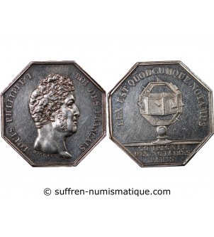 NOTAIRES, PARIS, LOUIS-PHILIPPE Ier – JETON ARGENT poinçon Lampe (1832-1841)