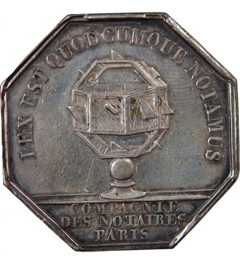 NOTAIRES, PARIS, LOUIS-PHILIPPE Ier – JETON ARGENT poinçon Lampe (1832-1841)