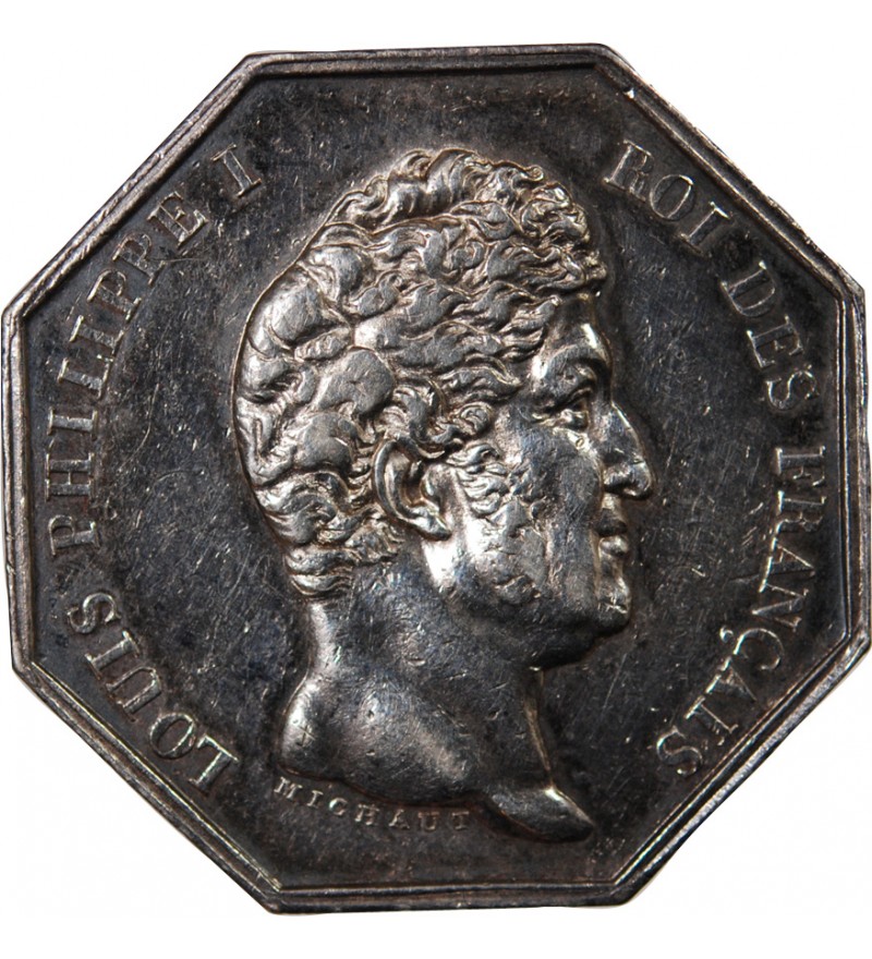 NOTAIRES, PARIS, LOUIS-PHILIPPE Ier – JETON ARGENT poinçon Lampe (1832-1841)