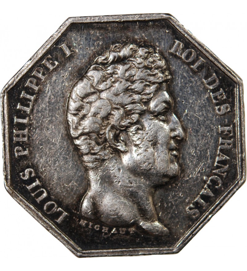 NOTAIRES, PARIS, LOUIS-PHILIPPE Ier – JETON ARGENT poinçon Lampe (1832-1841)