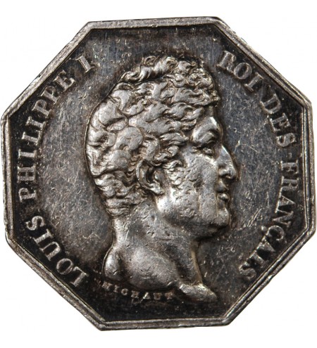 NOTAIRES, PARIS, LOUIS-PHILIPPE Ier – JETON ARGENT poinçon Lampe (1832-1841)