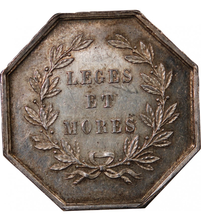 NOTAIRES, SAINT-AMAND – JETON ARGENT poinçon Corne (après 1879)