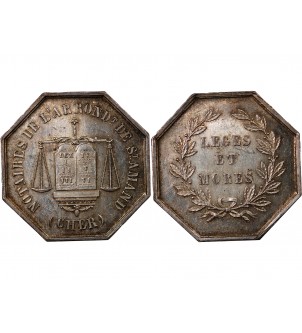 NOTAIRES, SAINT-AMAND – JETON ARGENT poinçon Corne (après 1879) 2