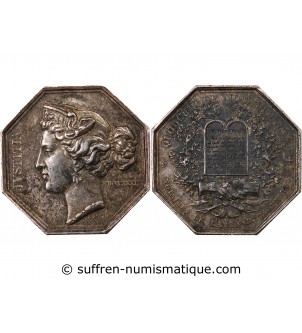 NOTAIRES, TROYES – JETON ARGENT poinçon Abeille (1860-1879)