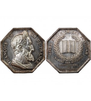 NOTAIRES, VITRY-LE-FRANCOIS – JETON ARGENT poinçon Abeille (1860-1879) 2