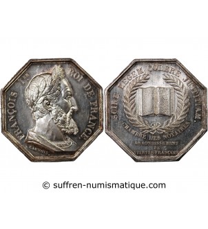 NOTAIRES, VITRY-LE-FRANCOIS – JETON ARGENT poinçon Abeille (1860-1879)