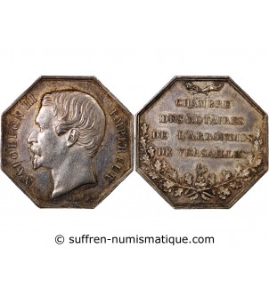 NOTAIRES, VERSAILLES, NAPOLEON III – JETON ARGENT poinçon Main (1845-1860)