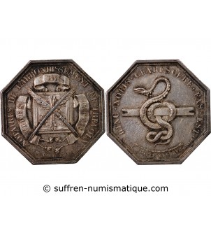 NOTAIRES, TREVOUX – JETON ARGENT 1832 sans poinçon