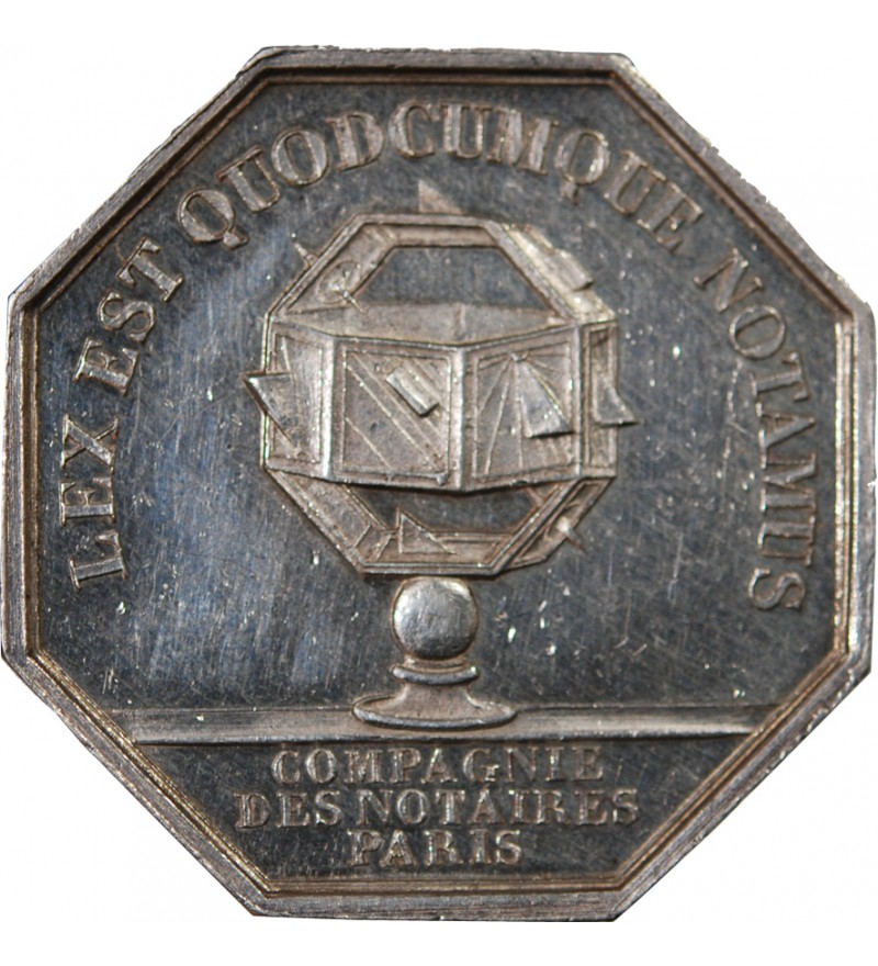 NOTAIRES, PARIS, NAPOLEON III – JETON ARGENT poinçon Main (1845-1860)