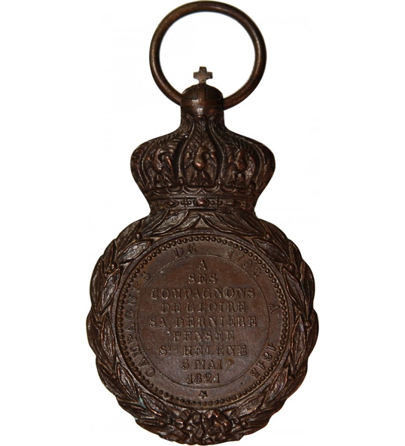 NAPOLEON Ier - MEDAILLE DE SAINTE-HELENE SANS RUBAN